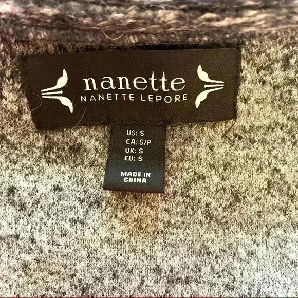 Nanette Lepore Sustainable Gray Ombre Wool Mohair Swing Jacket Coat Size S - Picture 13 of 16